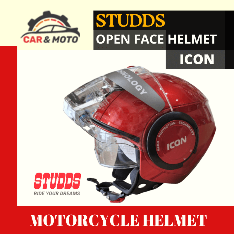 STUDDS ICON (OPEN FACE HELMET)