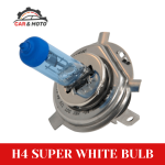 H4 White Headlight Bulb
