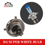H4 White Headlight Bulb