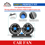Dual Head Car Fan
