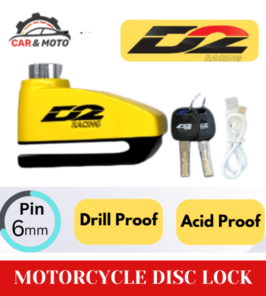 D2 Racing Alarm Disc Lock
